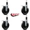 Service Caster 6'' Phenolic Swivel 1-1/4'' Expanding Stem Caster Set Total Lock Brake, 4PK SCC-EXTTL20S615-PHS-114-4 - alternate 3